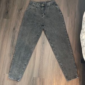 Shein high rise faded black jeans